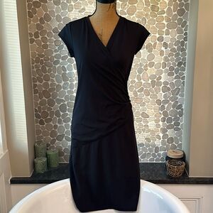 Athleta cross front  black dress - size S